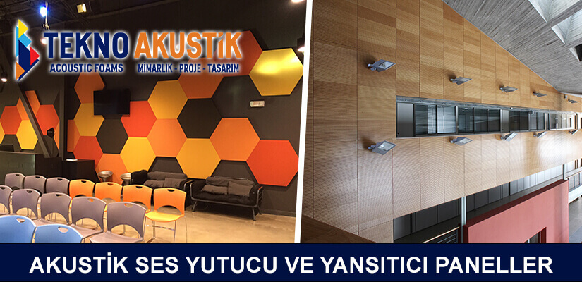 akustik ses yutucu ve yansıtıcı yalıtım panelleri ofis akustiği kaplama